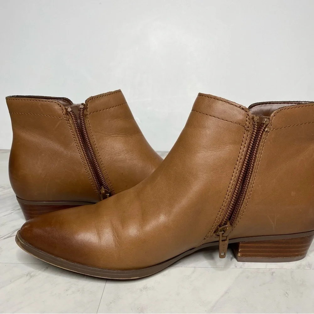 Naturalizer Blair Brown Leather Bootie 7M